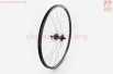Колесо 26" переднее Disk-brake, обод "капля" и втулка 14Gx36H алюминиевые, пром-подшипники 6200 2RS, крепл. эксцентрик, "SPL" (возм. царапины)