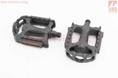 Педали MTB 9/16" (108x82x30mm) пластиковые, чёрные