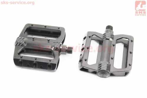 Педали MTB широкие 9/16" (97x95x24mm) алюминиевые, чёрные NWL-468