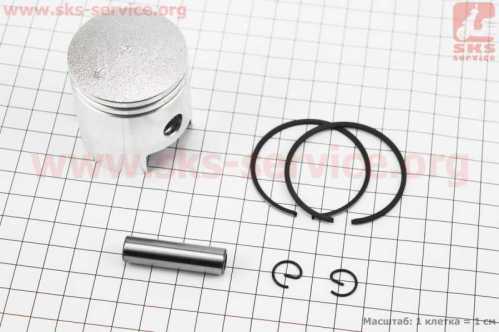 Поршень к-кт 45mm STD (палец 10mm) 0,8кВт (ET-950)