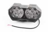 Фара двойная дополнительная светодиодная влагозащитная - 18 LED,(146* 62mm) с креплением, тип 2