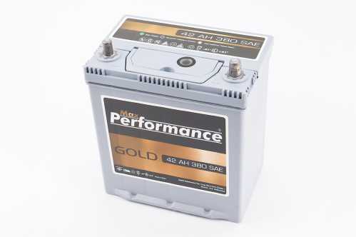 Акумулятор 12V42Ah 6СТ 380A R+ кислотний GOLD (L195*W127*H205/224mm), Туреччина