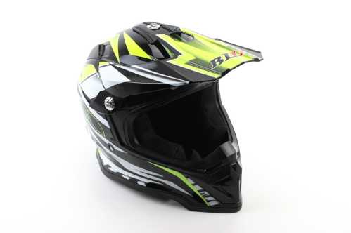 Шолом кросовий/ендуро/ATV BLD-819-7 S (55-56см), ЧОРНИЙ/НЕОНОВО-ЖОВТИЙ Заводской стандарт OEM
