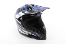 Шолом кросовий/ендуро/ATV BLD-819-7 М (57-58см), ЧОРНО-СИНІЙ Заводской стандарт OEM