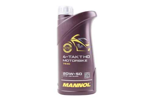 Олива 4T 20W-50 - мінеральна універсальна "Motorbike HD", 1L