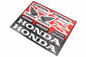 Наклейки набор 14шт "HONDA" 5984 (22х16см)