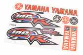 Наклейки набор 11шт "Yamaha JOG" 7068В (26х17см)