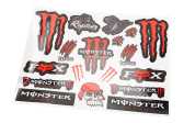 Наклейки набор светоотражающий 18шт "Monster-FOX" (24х30см)