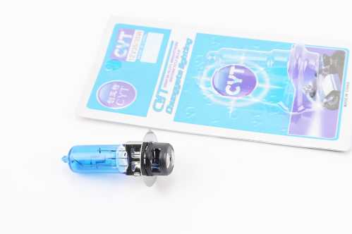 Лампа фары P15D-25-1 12V 35/35W синяя SUPER Заводской стандарт OEM