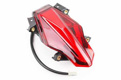 УЦЕНКА Loncin JL200-68A Фонарь задний в сборе (отломана одна направляющая)