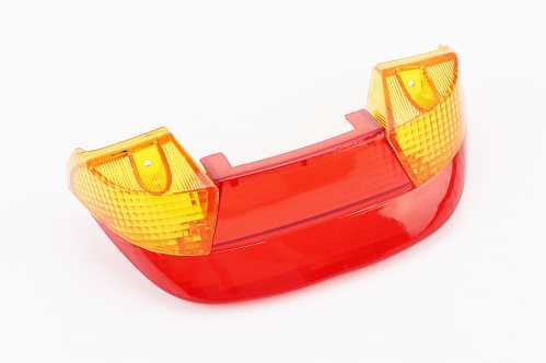 Honda DIO AF-27/28 "стекло"- стопа, красное + поворотов, желтые к-кт 3шт