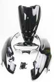 Honda DIO AF-34 пластик - к-кт крашеные 5 деталей (голова под диск. тормоз), ЧЕРНЫЙ