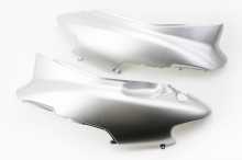 Honda DIO AF-34/35 пластик - верхній бічний лів+прав к-кт 2шт, СІРИЙ Заводской стандарт OEM