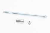 Ось переднего колеса d12mm; L243mm + втулка, гайка