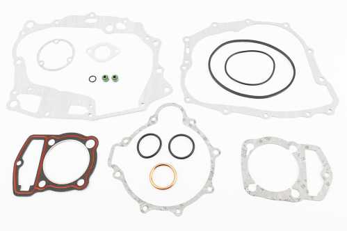 Прокладки двигуна CB-250cc 65,5мм, к-кт 16 деталей (червона нитка)