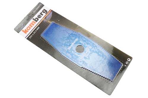 Нож 2Tx255mm, "трапеция" с зубьями
