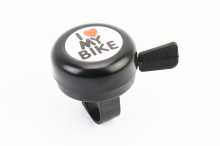 Звонок механический "I love my Bike", чёрный