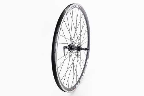 Колесо 27,5" заднее Disk-brake, обод "капля" и втулка 14Gx36H алюминиевые, пром-подшипники NECO MS31R, под вольнобег, крепл. эксцентрик, "GRAVITY"