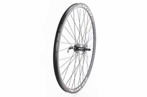 Колесо 27,5" переднее Disk-brake, обод "капля" и втулка 14Gx36H алюминиевые NECO MS31F, крепл. эксцентрик, "GRAVITY"