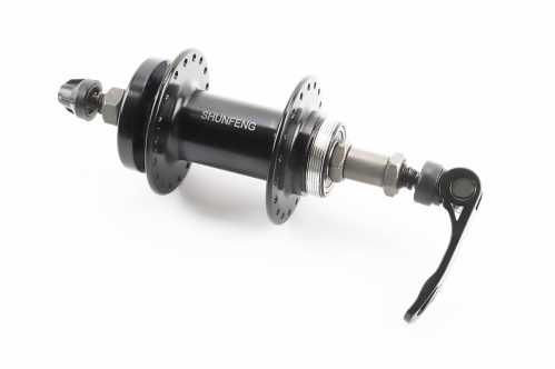 Втулка задня MTB алюмінієва 14Gx36H під вільнобіг, Disk-brake, кріпл. ексцентрик, чорна SF-A210R