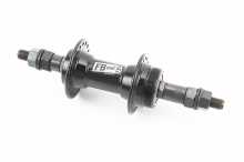 Втулка задня MTB алюмінієва 14Gx36H під вільнобіг, V-brake, 2 пром-підшипники 6200 2RS, кріпл. гайка, чорна FB-A201B