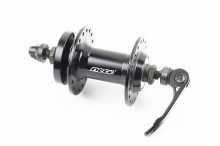 Втулка передняя MTB алюминиевая 14Gx36H, Disk-brake, крепл. эксцентрик, чёрная MS31F
