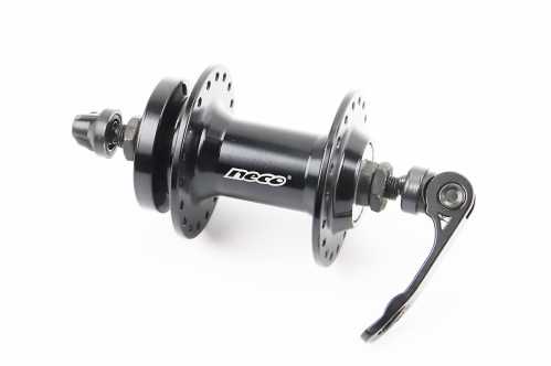 Втулка передняя MTB алюминиевая 14Gx36H, Disk-brake, крепл. эксцентрик, чёрная MS31F