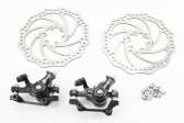 Тормоз Disk-brake передний (F160/R140мм)+задний (F180/R160мм), диски 160мм, крепл. 6 болтов, чёрный DSC-510