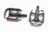 Педали MTB 9/16" (105x74x23mm) алюминиевые, чёрно-серебристые M224DU