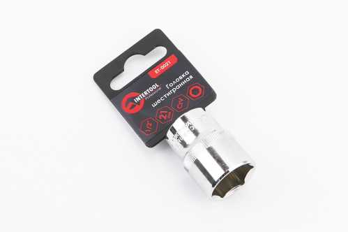 Головка торцевая 6-гранная 1/2" 21х38мм CrV ET-0021