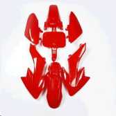 Пластик Пітбайк (комплект) (7 шт) Червоний Honda CRF70/KAYO CRAZY CAT 140сс/GEON X-PIT JPX