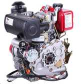 Двигатель м/б 173D (5Hp) (дизель, шлицы 25мм) с электростартером AMG