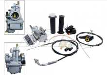 Карбюратор веломотор (F50/F80) (ручка газа, тросы) JING Заводской стандарт OEM