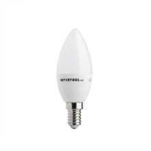 Лампа светодиодная LED C37, E14, 5Вт, 150-300В, 4000K, 30000ч (Свеча) GHI Заводской стандарт OEM
