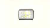 Фара (у зборі) 4T CB125, CG125 (квадратна, LED, 6 дідів, 18W) EVO-2