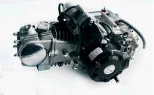 Двигун Delta 125cc (АКПП, 157FMH, алюмінієвий циліндр) (чорний) ST Заводской стандарт OEM