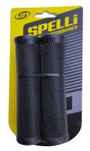 Гріпси (кермо) SPELLI SBG-6703 Black, прямі, 2 текстури, гума-гума, довжина 125 мм BD Заводской стандарт OEM