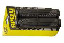 Грипси (кермо) SPELLI SBG-692 Black, прямі, 2 текстури, гума-гума, довжина 125 мм BD Заводской стандарт OEM