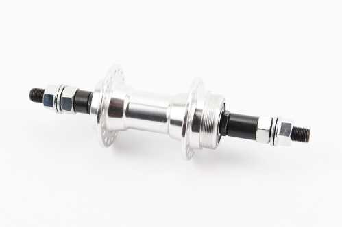 Втулка задняя MTB алюминиевая 14Gx36H под вольнобег, V-brake, 2 пром-подшипники 6200 2RS, крепл. гайка, FB-A201B