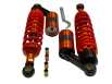 Амортизаторы (пара) Delta 330mm, газомасляные (салатовые +паутина) KOMATCU