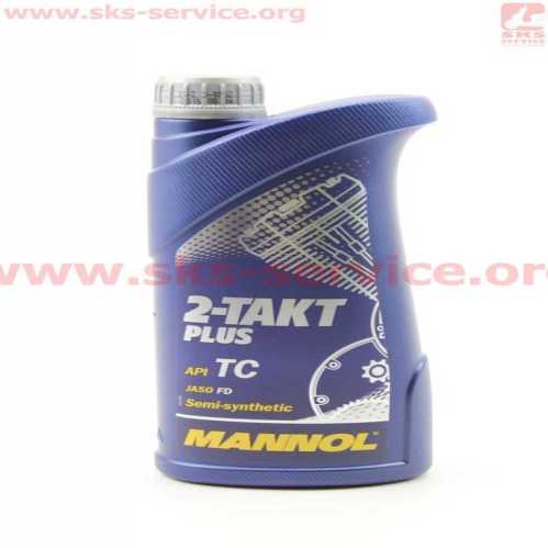Масло 2T - полусинтетическое для мототехники "PLUS", 1L