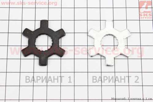 Шайба "крест" (звезда) переднего вариатора Yamaha 3KJ (под вал 13мм)