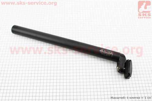 Труба сидения MTB 31,8х400мм, алюминиевая, чёрная SP-602