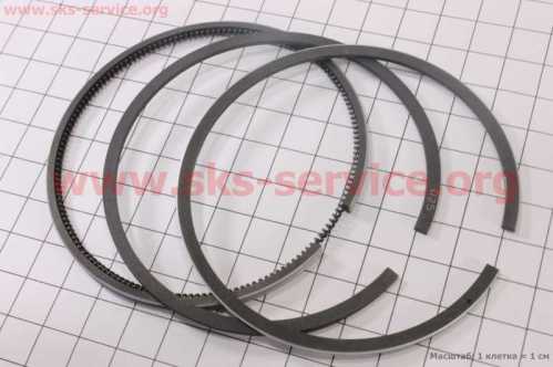 Кольца поршневые 178F 78mm +0,25