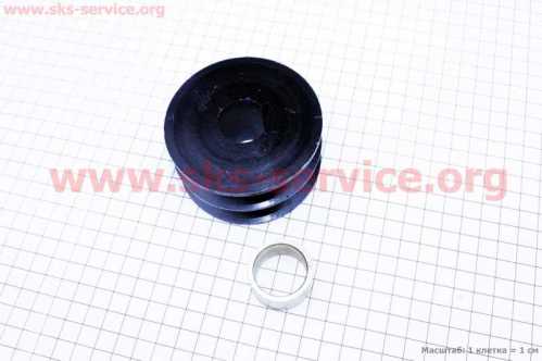 Шкив под коленвал d-25mm (D-85mm 2-х ручейковый, два паза под ремень SPB, металл) 173F/177F/182F/188F/190F
