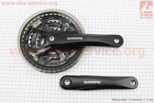 Шатуны "квадрат" 170мм, 42.32.22T MTB, алюминиевые, чёрные ACERA FC-M361