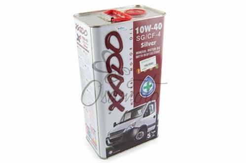 Масло 4T, 5л (минеральное, 10W-40 SG/CF-4 Silver, Atomic OIL) ХАДО