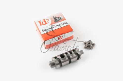 Копирный вал КПП 4T CB125/150 (+звезда) IDE