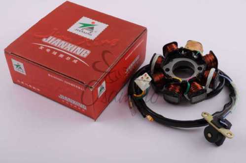 Статор генератора 4T GY6 125/150 (7+1 катушка) JIANXING