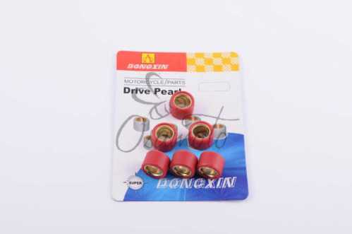 Ролики вариатора Suzuki 17*12 7,5г (красные) DONGXIN